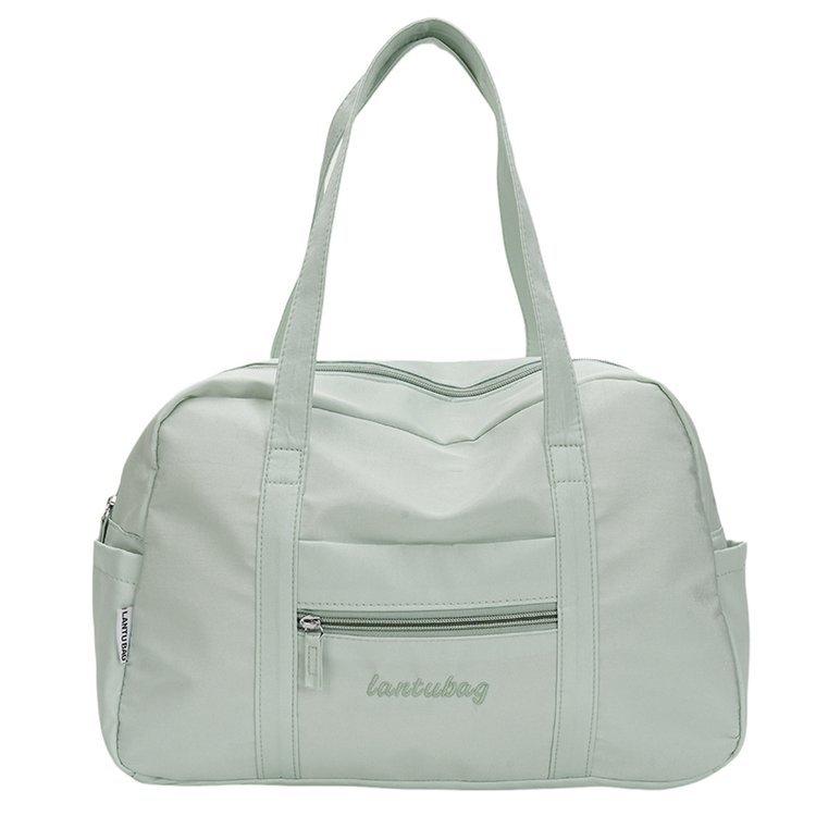 Chic Nylon Tote Bag for Women Lightweight, Large Capacity, Casual Korean-Style Fitness & Travel Shoulder Bag with Zipper