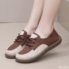 2025 New Women's Shoes Color Blocking Versatile Casual Breathable Women's Shoes Soft Sole Wear-resistant Anti Slip Single Shoe