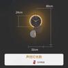 Living Room LED Wall Clock Modern Luxury Mute Number Clocks Interior Stylish Elegant Clock Nordic Large Wall Watch Room Decor