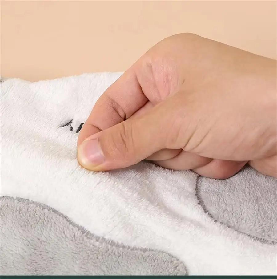 Super Absorbent Cute Cat Hand Towel Household Microfiber Kitchen Towel High Efficiency Tableware Cleaning Towel Kitchen Tools