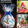 1 Roll Extra-Wide Transparent Cellophane Gift Wrap Paper Ideal for Snacks, Presents, and Holiday Celebrations, Gift Wrapping Essentials