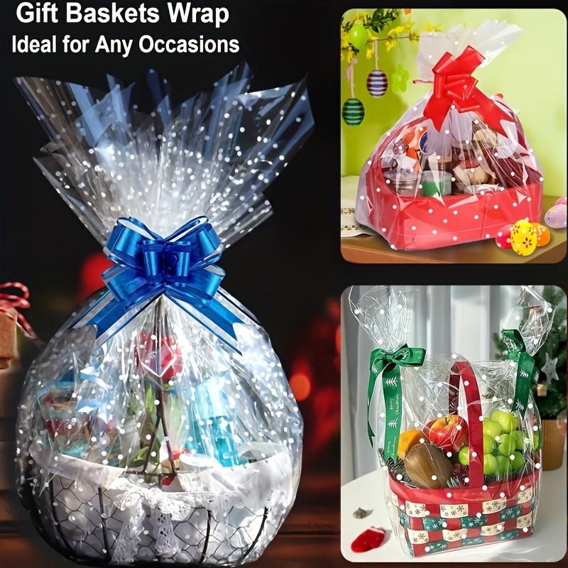1 Roll Extra-Wide Transparent Cellophane Gift Wrap Paper Ideal for Snacks, Presents, and Holiday Celebrations, Gift Wrapping Essentials