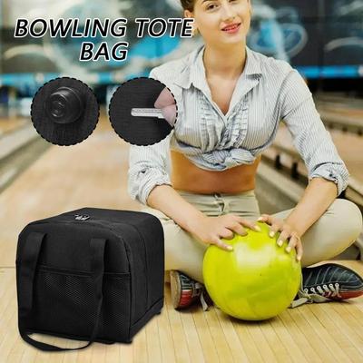 Bowlingkugel-Tasche Einzelne Bowlingkugel-Tasche Für Männer Mit Seitlichen Netztaschen Tragbare Ausrüstungsaufbewahrung Für Reisen Schlüssel Geldbörse