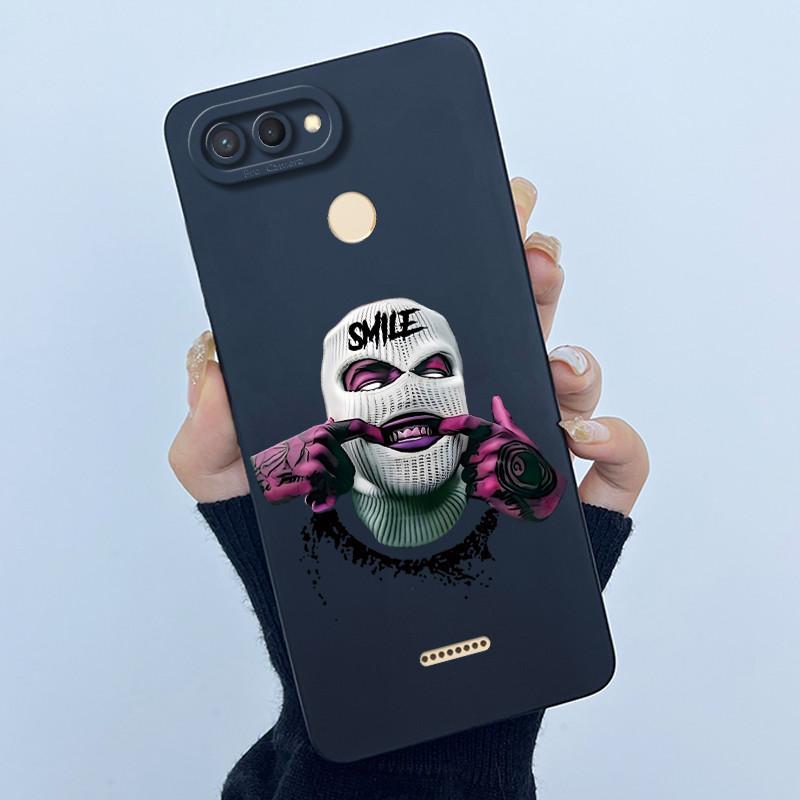 For Xiaomi Redmi 6 5 Plus 5A 4A 4X Case Advanced Sense Pretty Cartoon Flower Liquid Silicone Soft TPU Protective Back Cover Capa