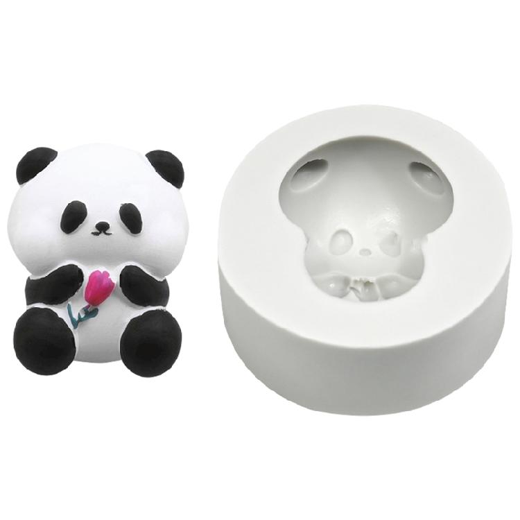 Silicone Baking Molds Panda Candy Molds Chocolate Moulds Panda Fondant Moulds Silicone Texture for Cake Chocolate