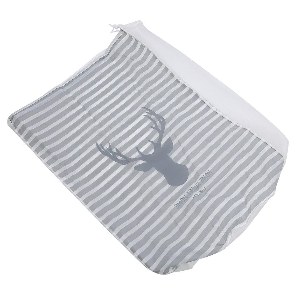 

Cylindrical Large Clothes Pillow Blanket Quilt Storage Bags Reusable Drawstring Packing Bag Home OrganizerDeer Head