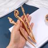 Chinese Retro Style Peach Wood Handmade Carved Hairpin Hollow Out Hair Stick Hairpin Women Hair Styling Tools Hair Accessories