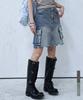 AVANDRESS Harper Tassel Denim Short Skirt - 2Col