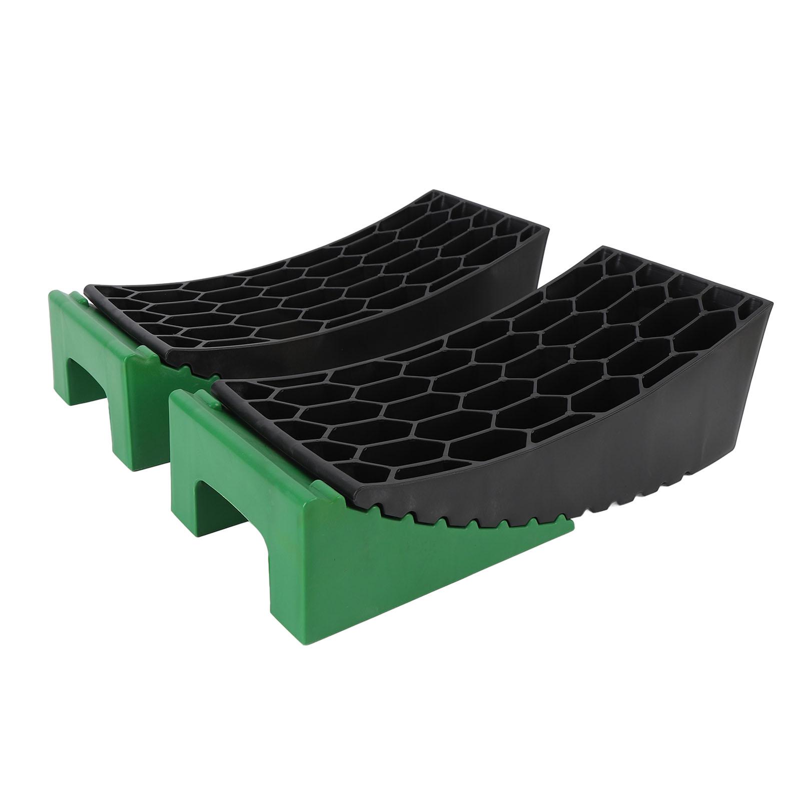 

6Pcs RV Curved Leveler Friction Resistant Pressure Proof Lightweight Portable Campervan Curved Leveling Block for Travel Trailer