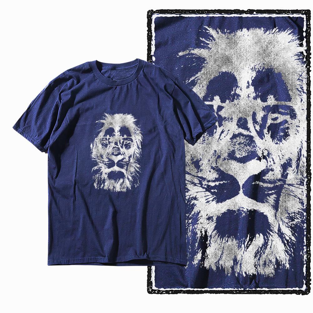Coolmind MAV lion printed Exclusive graphic men T shirt 100% cotton big size streetwear men tshirt cool t-shirt tee shirts