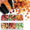 Sequins Fall Leaves Holographic Flakes Manicure Body Sequins Foil Ornaments