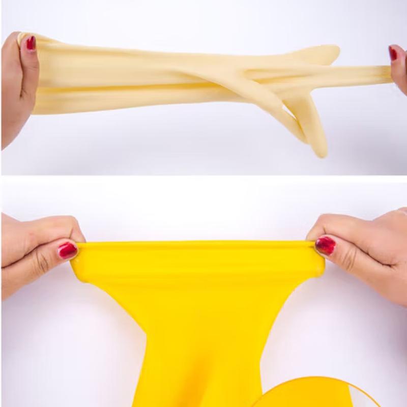 MIAOJIE Thickened Waterproof Kitchen Latex Gloves (3 Pairs)