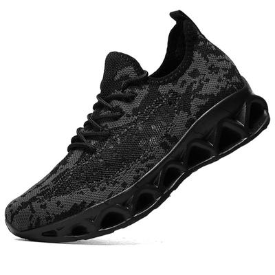 Fashion Knitted Running Shoes Breathable Outdoor Sneakers Lightweight Men Women Casual Sports Shoes Soft Elastic Soled