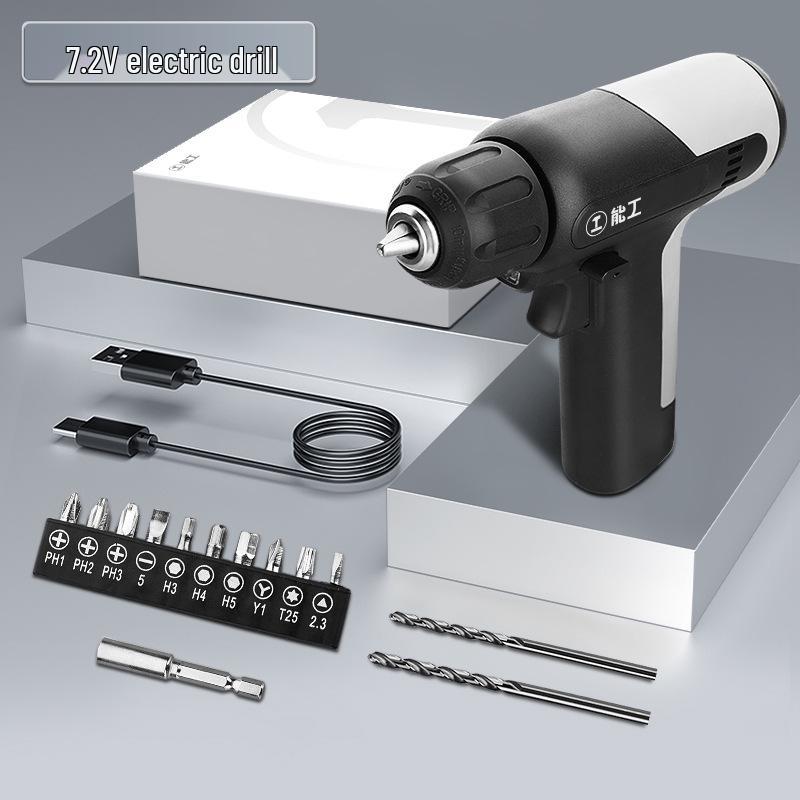 Green Forest 7.2V Cordless Drill/Driver, Multi-functional Electric Screwdriver, Rechargeable Home Tool Set.