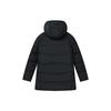 Fila Fleece Letter Hooded Mid-Length Down Jacket Men Outerwear Black F11M147902F-BK