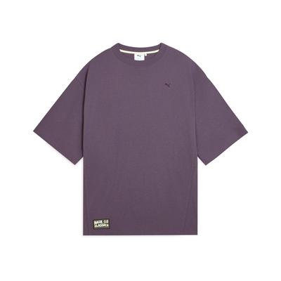 Classics Select Haus Dopamin Lässiges Minimalistisches Kurzarm-T-Shirt Unisex-T-Shirts Anthrazitgrau Lila 631561-46