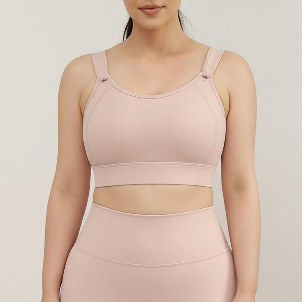 High-Impact Anti-Sag Sports Bra for Women – Shockproof, Plus Size, Beautiful Back, One-Piece Cup Design.