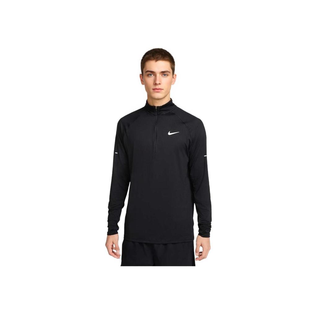 Nike Stride HZ Midlayer Breathable Stand Collar Long Sleeve T-Shirt Men Tops Black HV2181-010