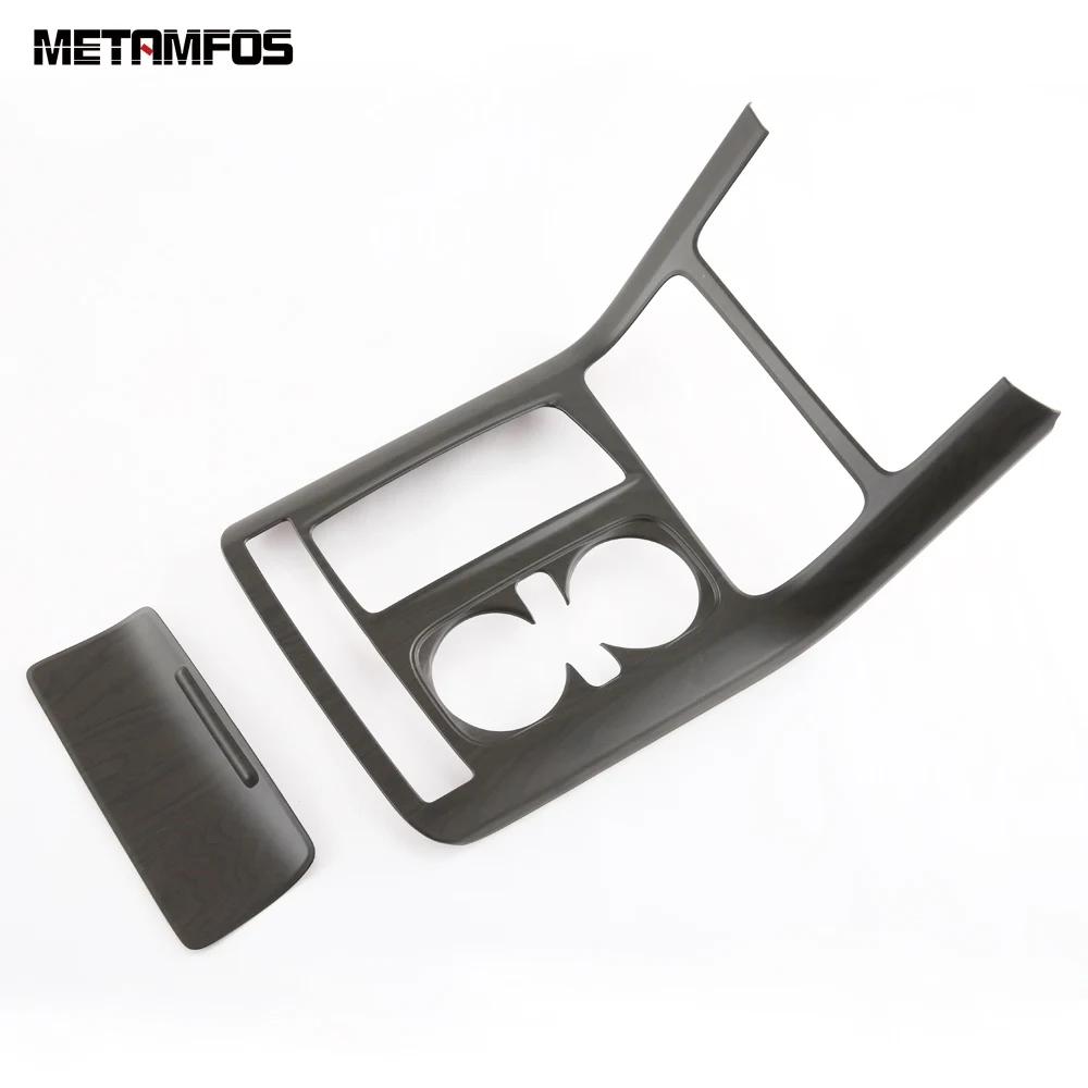 Accessories For Kia Carnival KA4 -  2024 Interior Carbon Fiber Console Gear Shift Box Cover Trim Water Cup Holder