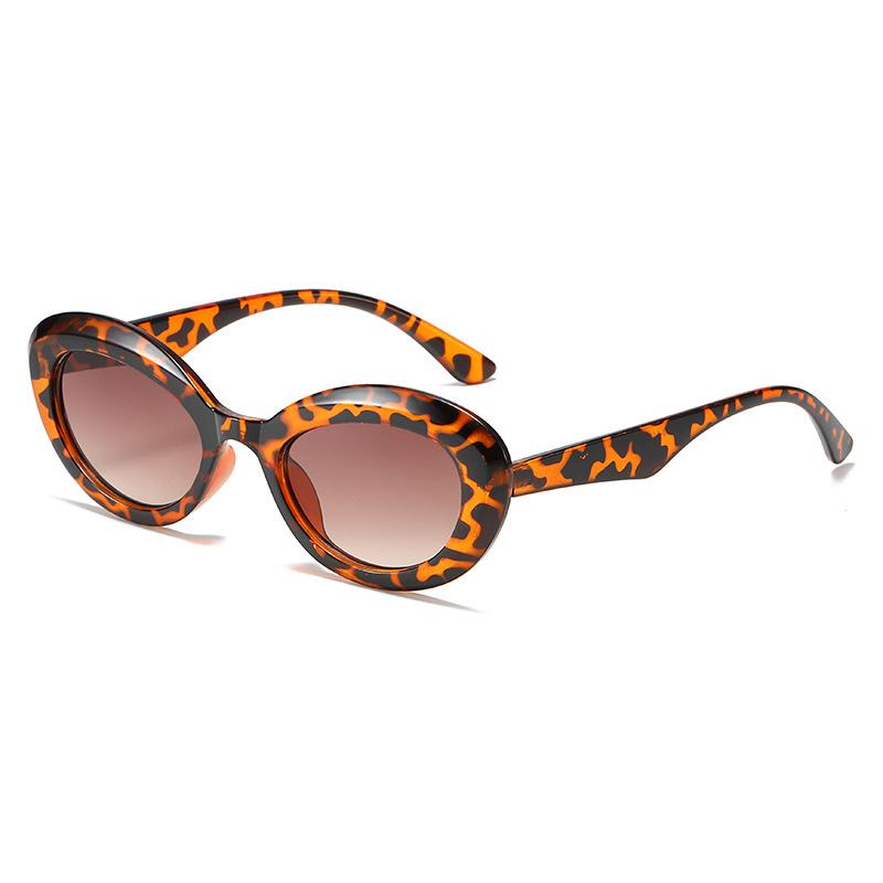 Winter Oval Sunglasses, Retro Simple Round Glasses, Personalized Versatile Y2K Sunglasses