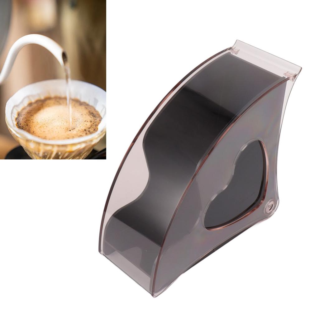 Koffiefilterhouder Opbergruimte Koffiefilterpapier Dispenser Rek met Stofdichte Deksel voor Café
