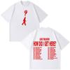 T-shirt Imprimé Tournée Louis Tomlinson How Did I Get Here Unisexe Femme Hiphop Coton Casual Cadeaux Fans