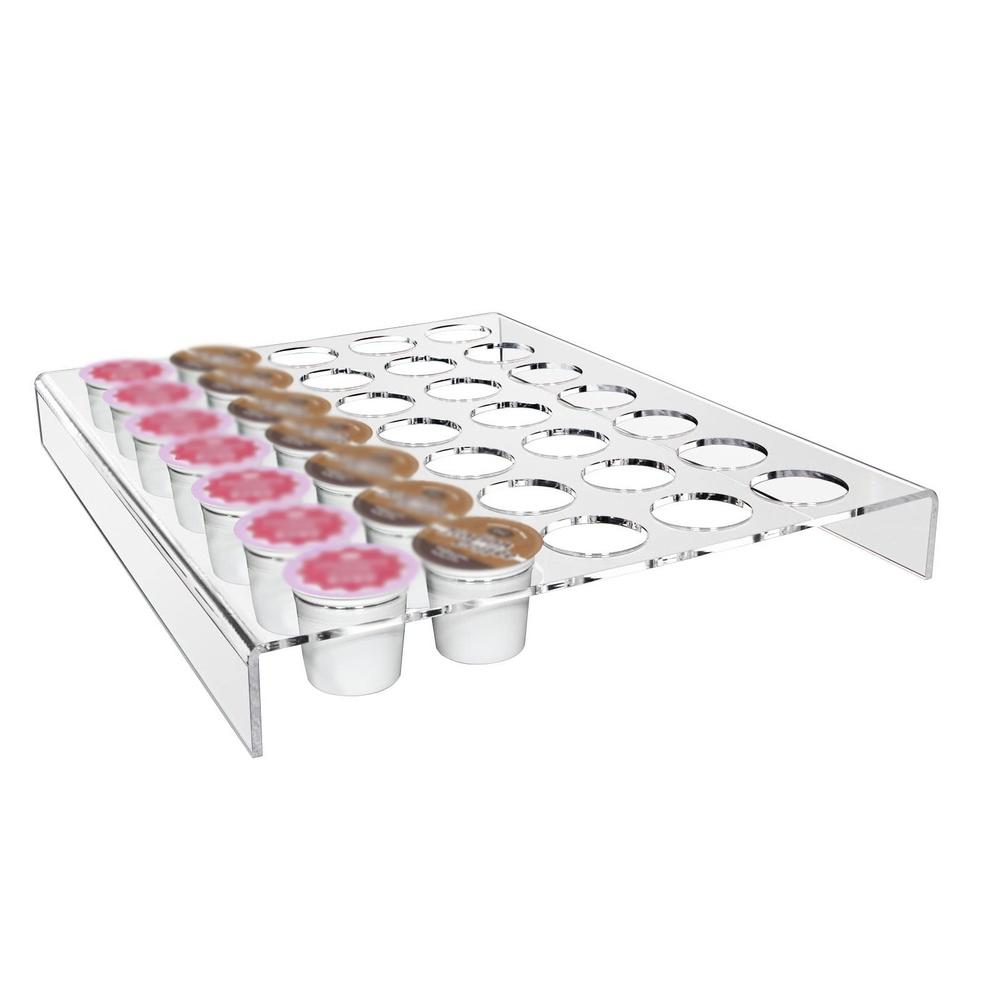 35 Hole Acrylic Coffee Capsule Holder Transparent Display Stand For Coffee Coffee Holder Display Rack Coffee Capsule Stand