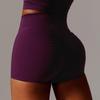 High-Waisted Peach Butt Lifting Yoga Shorts with Tummy Control for Fitness 