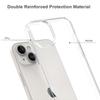 For iPhone 15 Plus Clear Acrylic+TPU Hybrid Phone Cover Anti-Scratch Mobile Phone Case Shell