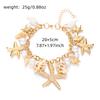 Bohemian Starfish Conch Pearl Necklace Exaggerated Beach Vacation Wind Shell Single Circle Accessories