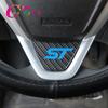 Auto-Nachrüstzubehör für Ford New Fiesta MK7 2009-2017 Ecosport 2012-2017 Auto-Lenkradabdeckungen Zieraufkleber