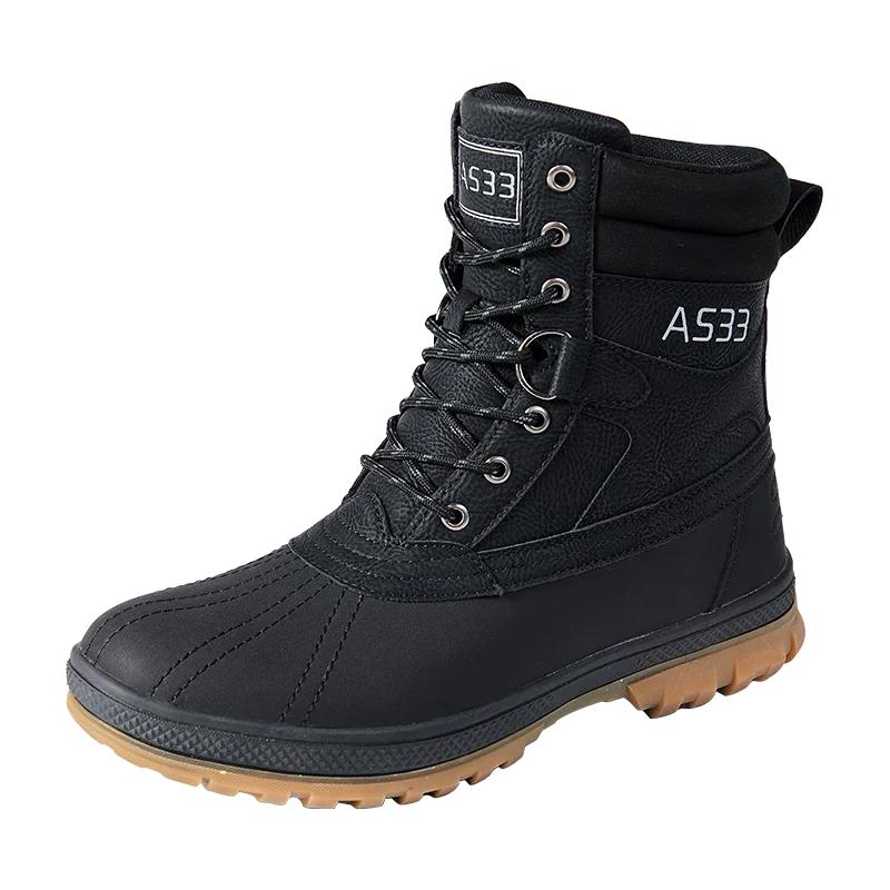 Men Boots Fashion Casual High Top Boots Outdoor Anti-skid Platform Boots Oxford Hiking Bootoies Men's Lace Up Ankle Botas Hombre