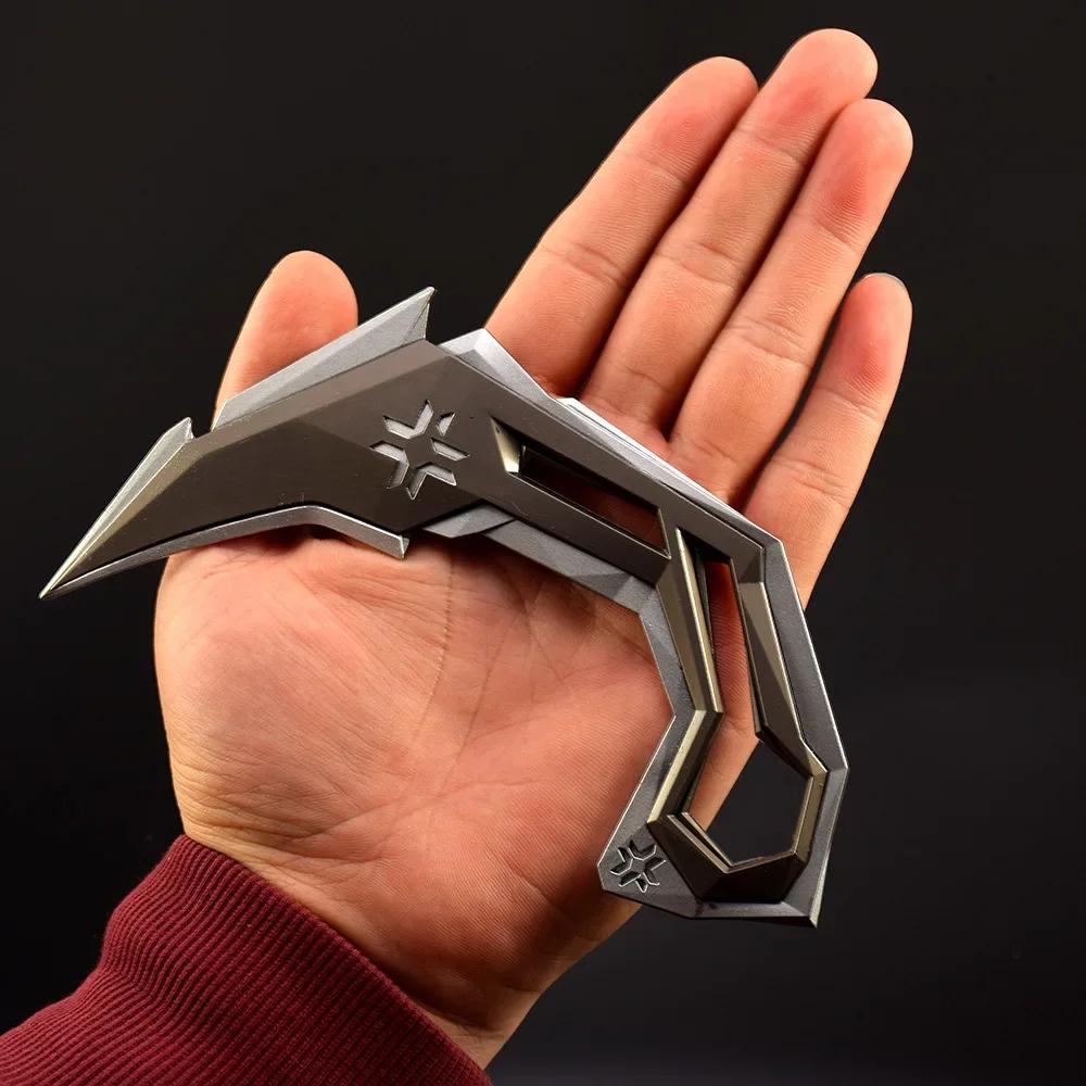 15CM Valorant Spielzubehör VCT Klauenmesser Vollmetallmaterial Handwerks Waffe Miniatur Sammlerwürdig Schreibtischdekoration Feier Geschenk für