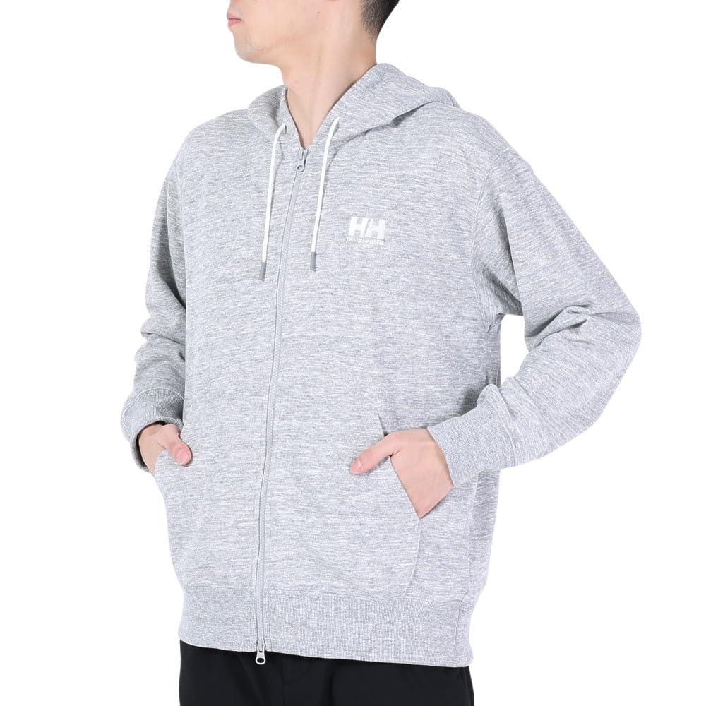 

Helly Hansen HH Logo Sweat Mixed Size M Full-Zip Hoodie, Unisex, Gray, (HH32409)