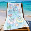 Kawaii Hangyodon Beach Towel Underwater Adventure Design Lightweight Absorbent Towel for Beach Pool Bath Travel