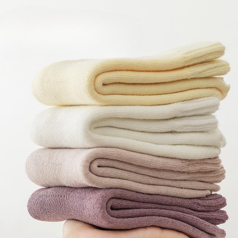 Autumn and Winter Fleece Warm Fleece Socks, Women's Mid-calf Socks, Thickened Postpartum Socks, Sleeping Floor Long Socks