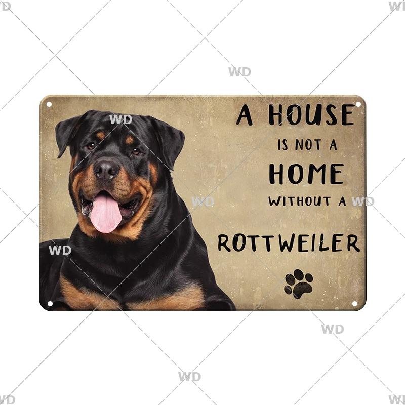 Blechschilder im Vintage-Stil mit Hunden, dekoratives Schild, Retro-Metallplatte für Zuhause, Wohnzimmer, Männerhöhle, Café, Bauernhof, Retro-Poster, Wandkunst-Dekor