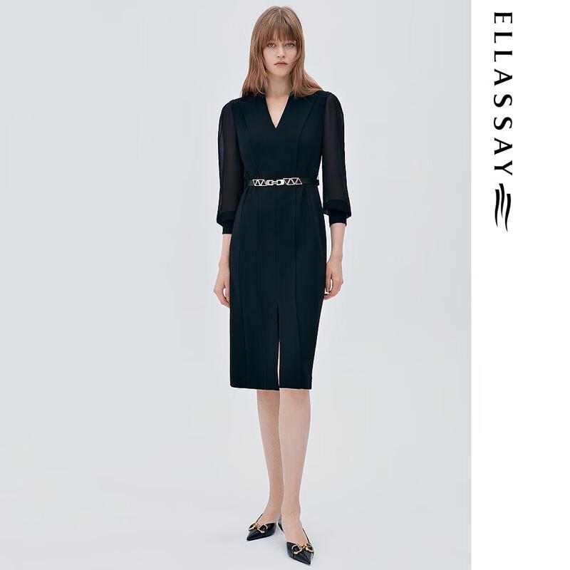

ELLASSAY Acetate Sheer Blazer Dress XS