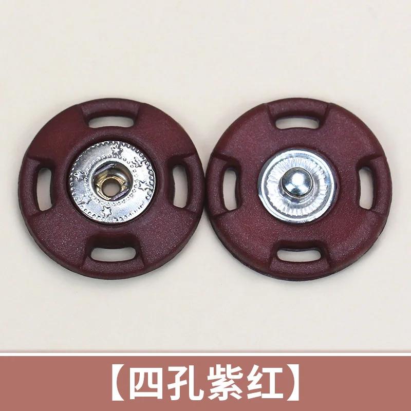 10pcs Round Plastic Snap Button Shirt Cardigan Invisible Concealed Buttons Clothes Accessories