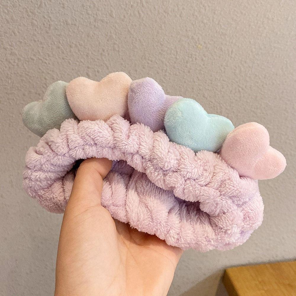 

Головной убор Любовь Эластичный Тюрбан для волос Мультяшная Плюшевая Повязка на голову Умывание Лица Повязка для волос Женские Аксессуары для волос фиолетовый