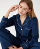 Keulaunguseu Hotel Collection Salute Cotton Pajama Set Navy
