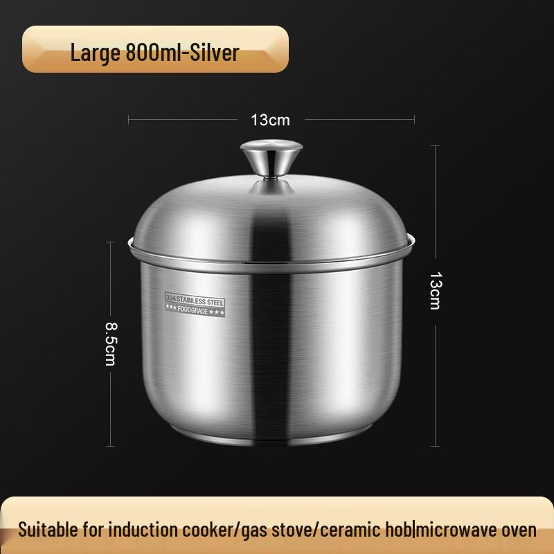 Chu Yi Qi 304 Stainless Steel Steaming & Stewing Bowl with Lid