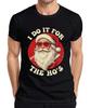 I Do It For The Hos Santa Claus Heart Glasses Christmas Unisexs Tshirt