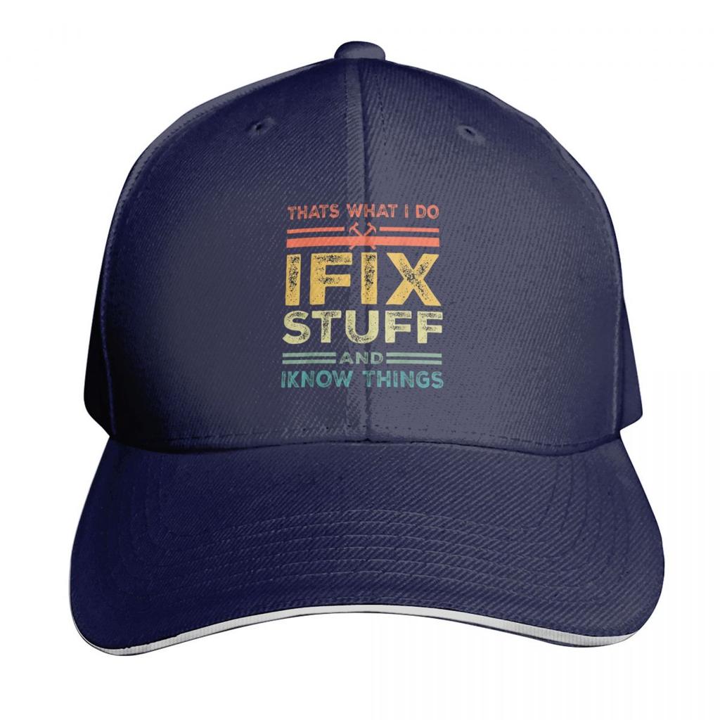 Thats What I Do I Fix Stuff And I Know Things Cap Fashion Casual Baseball Caps Adjustable Hat Hip Hop Unisex Baseball Hats
