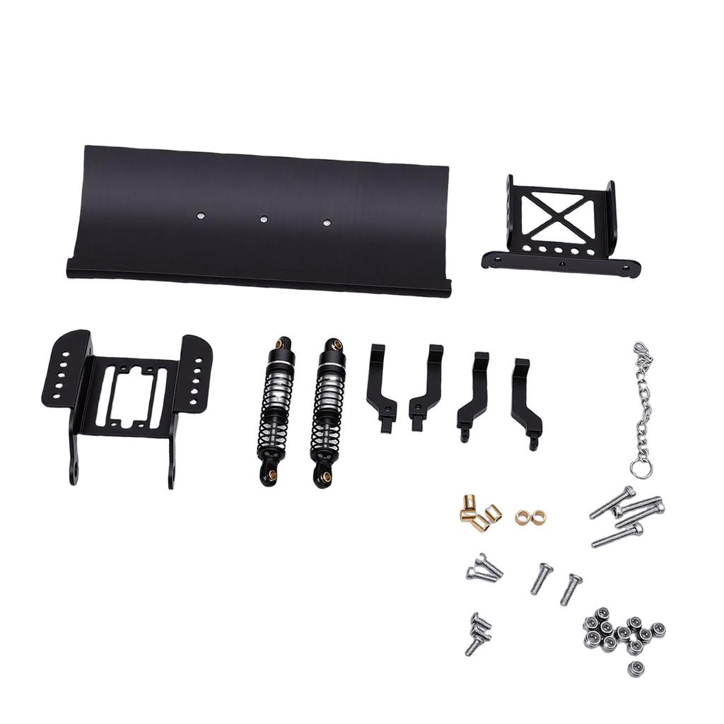 1Celsius18 RC Metal Snow Plow Replacement for RC Crawler Car Snow Shovel Alloy Shock Absorption