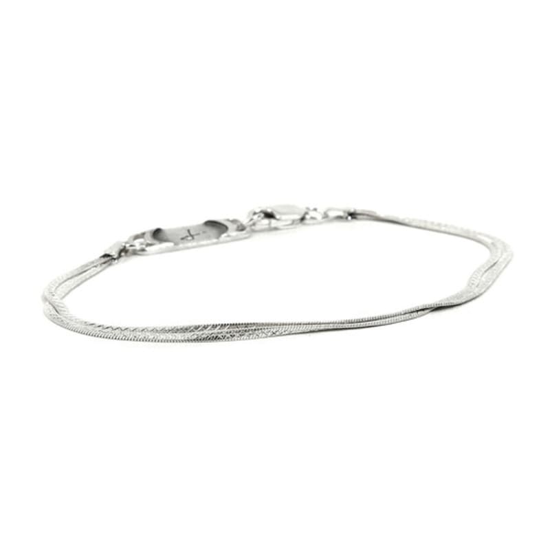 SEWNSWEN DOUBLE SNAKE CHAIN BRACELET