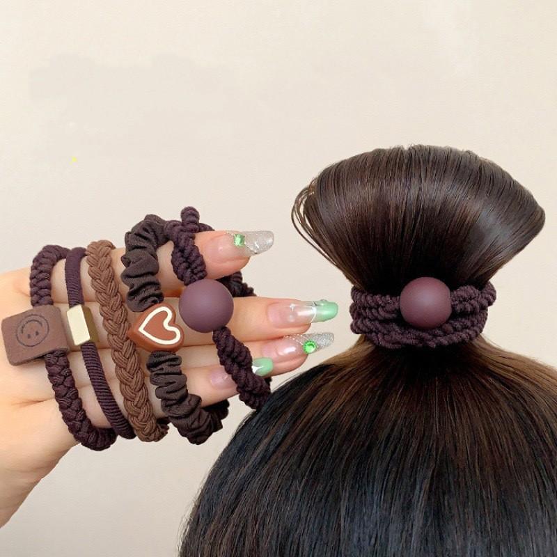 5Pcs/Set New Cute Bowknot Headbands Girls Elastic Hair Bands Hair Accessories for Women Cartoon Bows Headwear Ornaments
