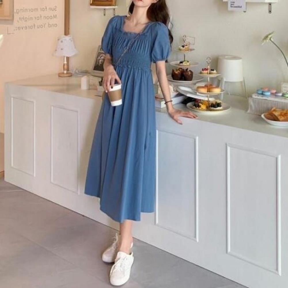 Rellawear Square Neck Dress 3color 250710 Tm71