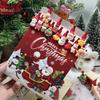 28Pcs Santa Claus Crystal Patch Erasable Press Pen Cartoon Press Gel Pen Gift Pen Holiday Gift Novelty Stationery Teacher Party Favors Back To School