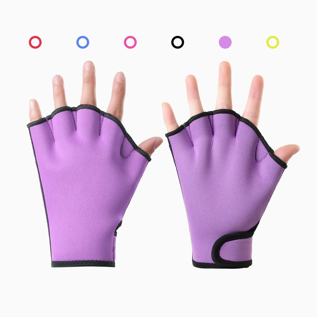Swimming Hand Fins With Rubber Material For Training And Water Sports